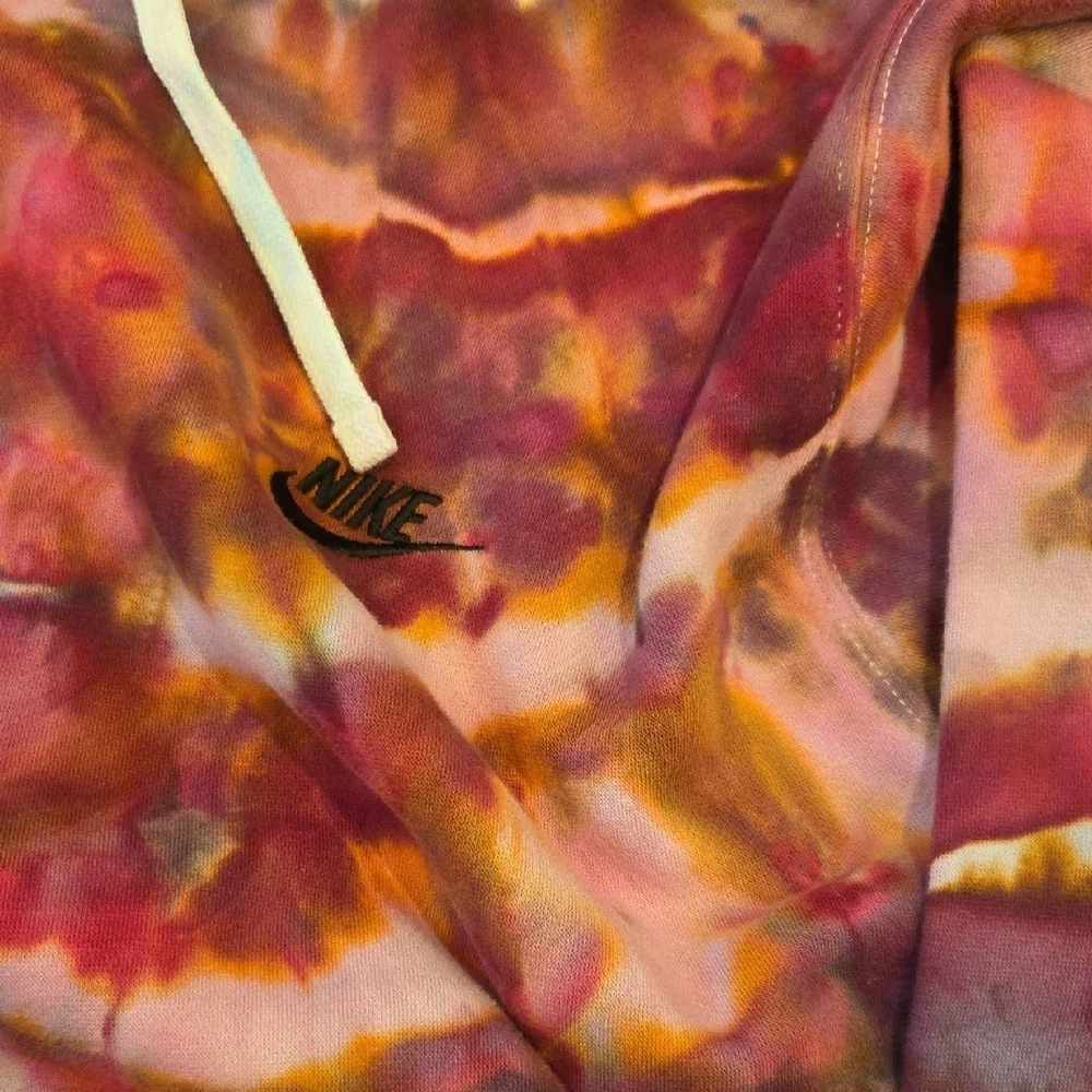 Nike Tie-Dye Hoodie in Pink, Purple & Orange Tones